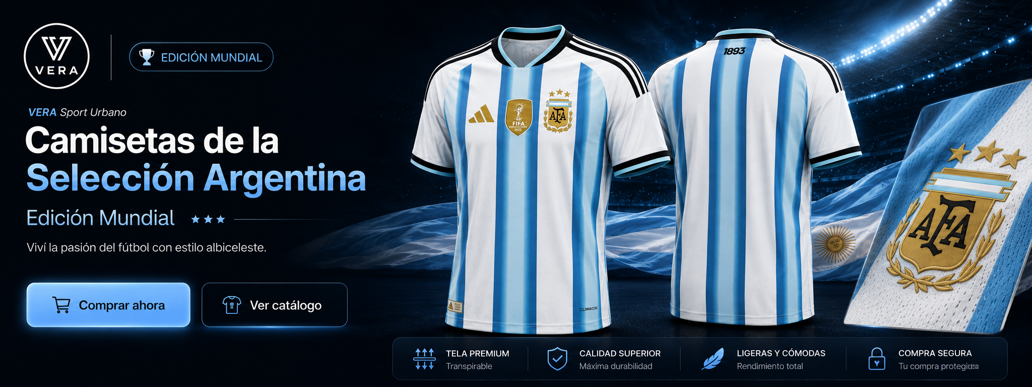 Camisetas de la Selección Argentina - Edición Mundial